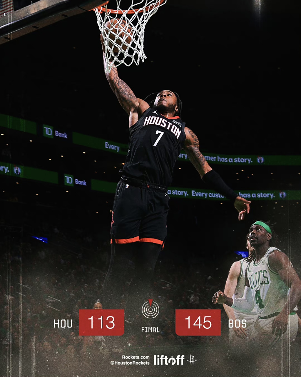 熊猫直播-火箭大胜凯尔特人，晋级NBA季后赛